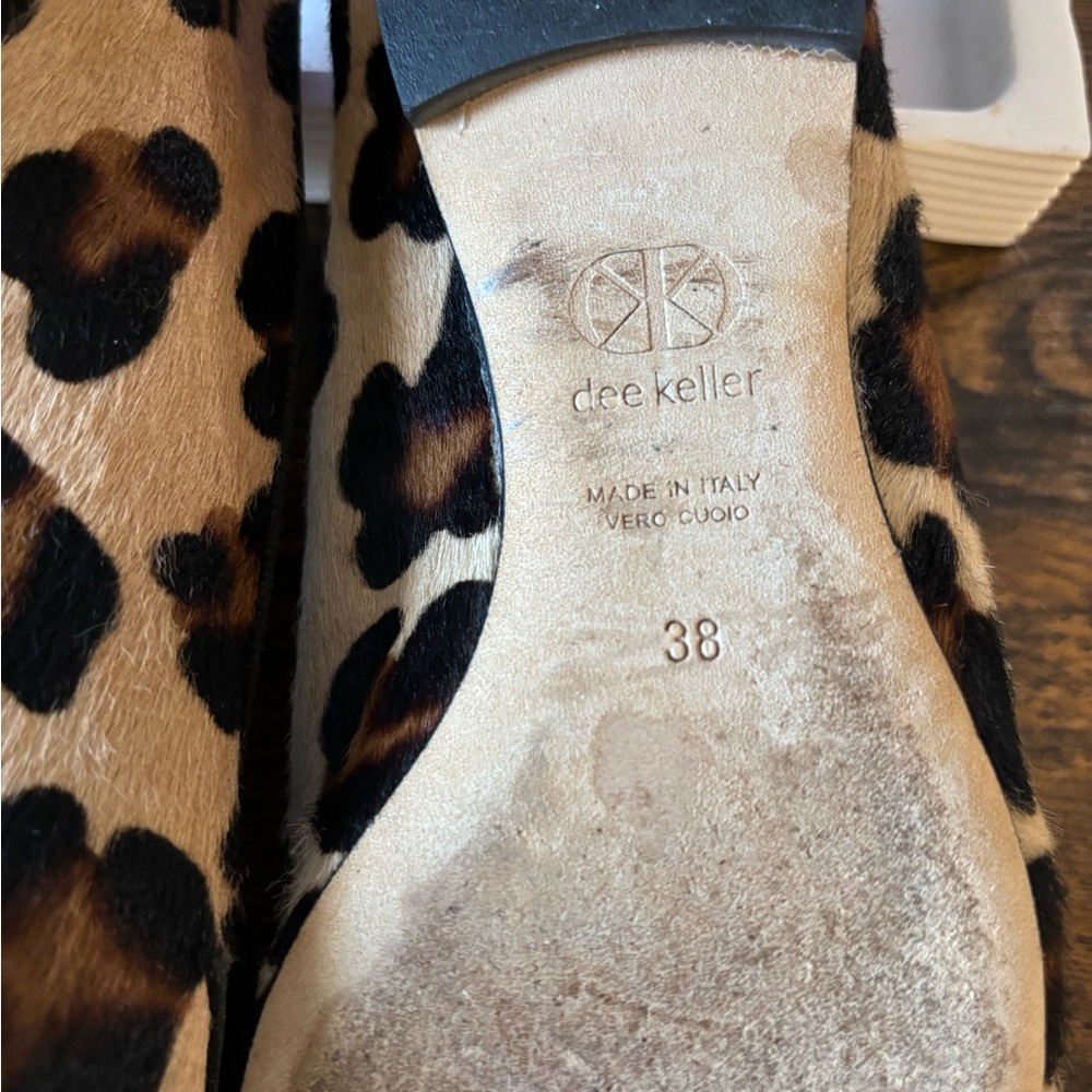 Women's Dee Keller Leopard Print Slip On Loafer Flats Size 38 (US 8) - Picture 10 of 10
